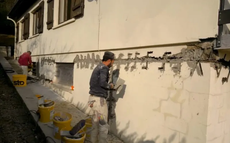 Traitement de fissures sur une façade à Toulouse